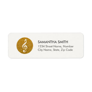 Étiquette de adresse de scintillement de logo de
