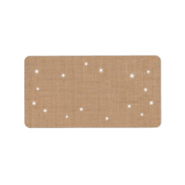 Étiquette de adresse des feux étincelants