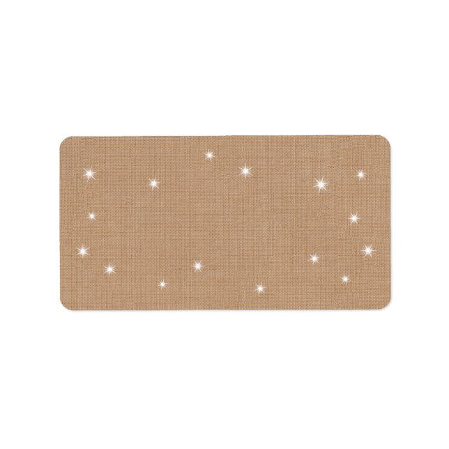 Étiquette de adresse des feux étincelants (Devant)