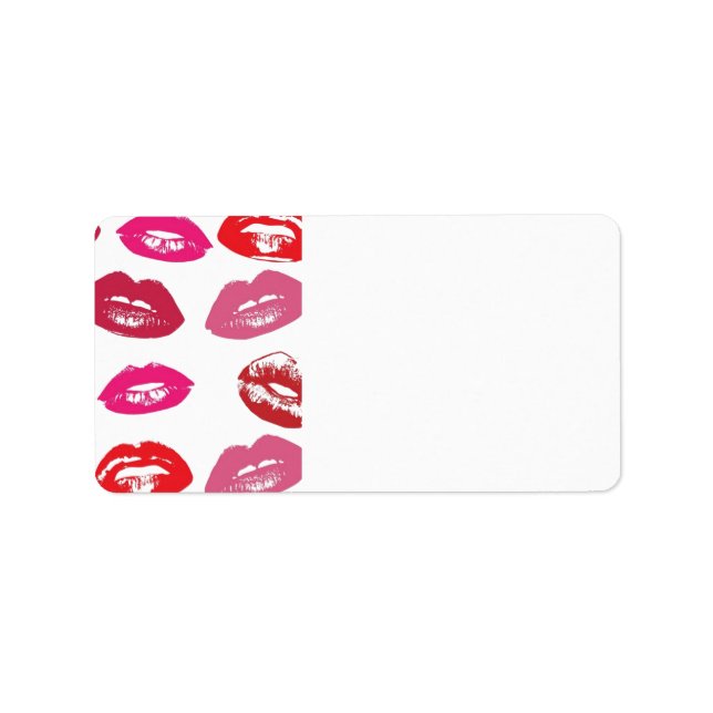 Étiquette de adresse des lèvres (Devant)