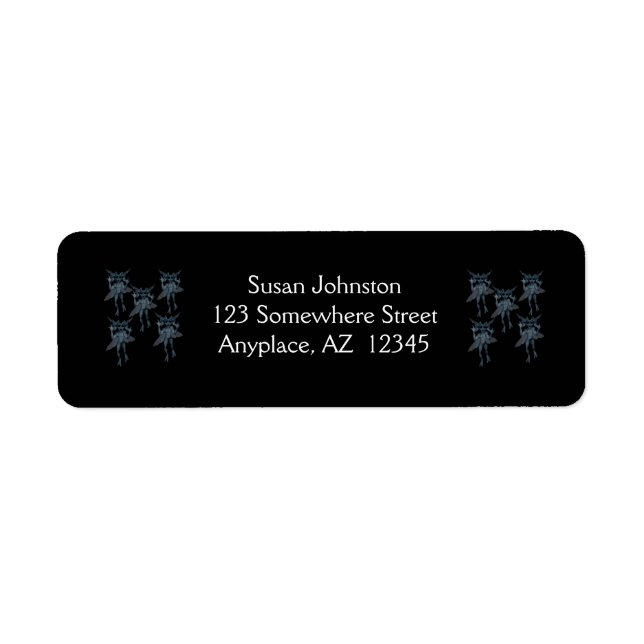 Étiquette de adresse d'Halloween Gremlin (Devant)