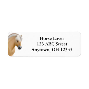 Étiquette de adresse du fjord Horse