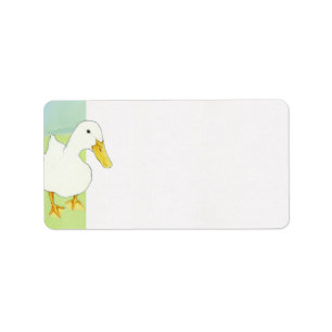 Étiquette de adresse Duck Kiss