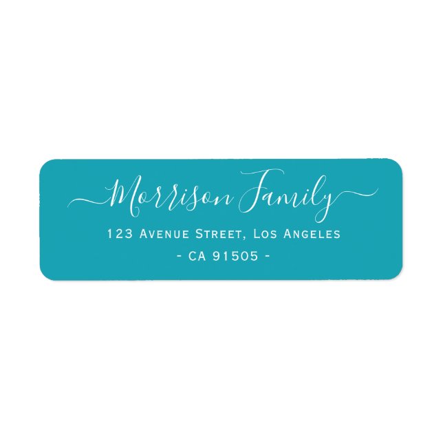étiquette de adresse familial personnalisé (Devant)