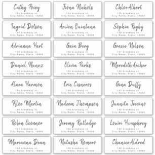 Étiquette de adresse invité du mariage de script d