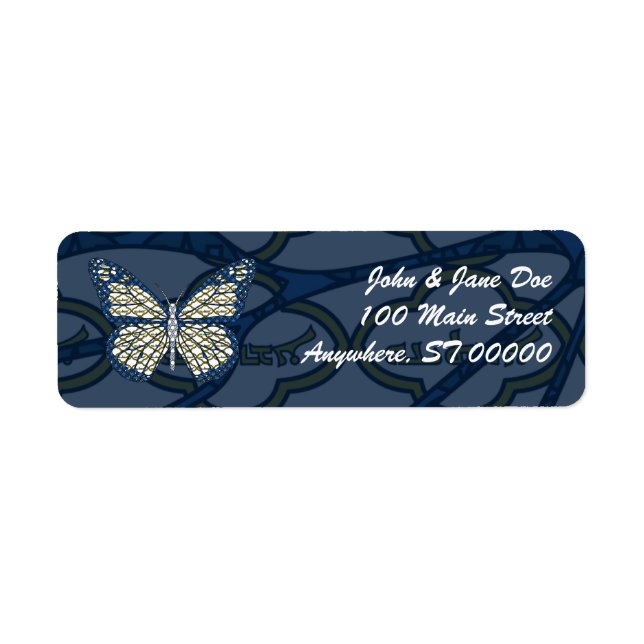 Étiquette de adresse juif monarque (Devant)