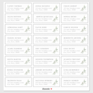 Étiquette de adresse mariage rustique