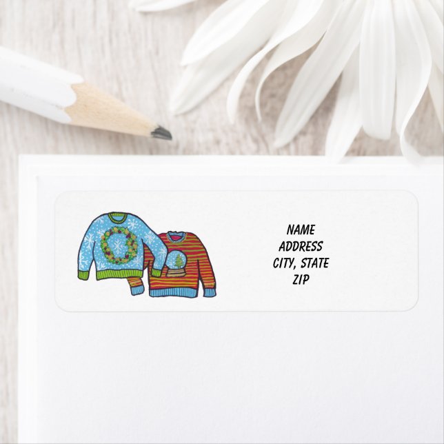 Étiquette de adresse moche (En situation)