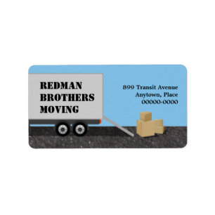 Étiquette de adresse Moving Company