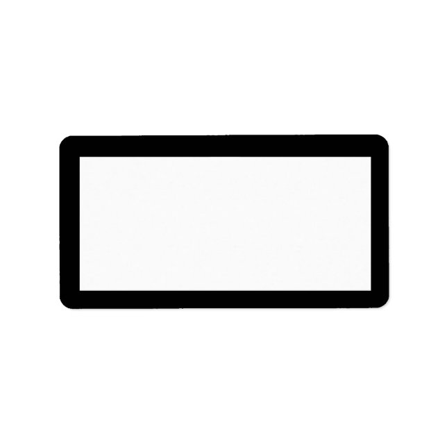 étiquette de adresse noir et blanc des années 1920 (Devant)