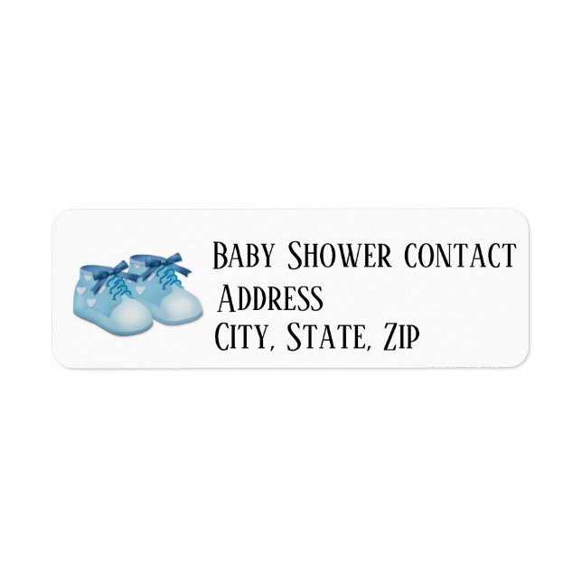 Étiquette de adresse personnalisable pour baby sho (Devant)