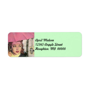 Étiquette de adresse pluvieux de billet
