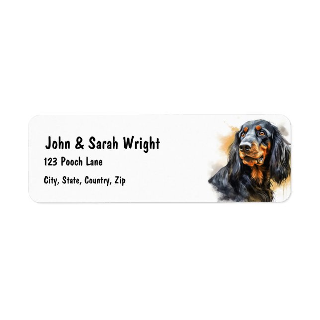 Étiquette de adresse Spaniel Chien Personnalisé (Devant)