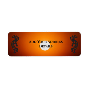 Étiquette de adresse Sun Kokopelli Sud-Ouest