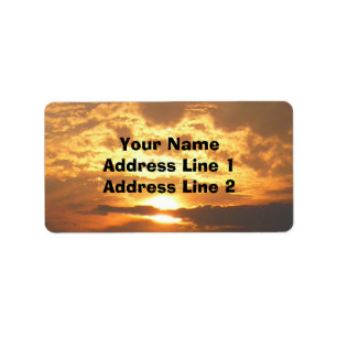 Étiquette de adresse Sunset Avery