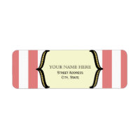 Étiquette de adresse vintage inspiré du cirque