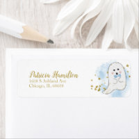 Étiquette de Baby Shower Halloween pour un Bébé Fa