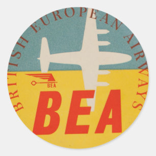 Étiquette de bagages BEA
