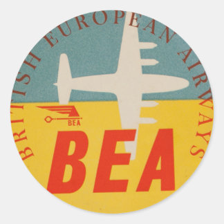 Étiquette de bagages BEA