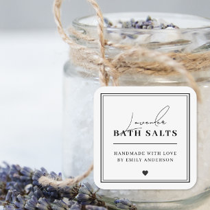 Étiquette de bain moderne maison Salt imperméable