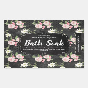 Étiquette de bain personnalisé fabriqué à la m