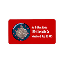 Étiquette de bal de Noël