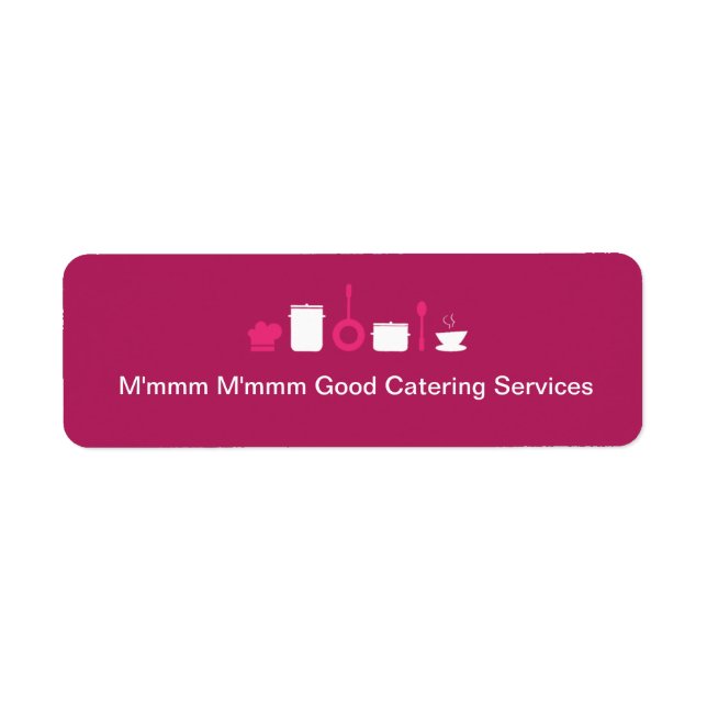 étiquette de balise de produit de restauration ros (Devant)