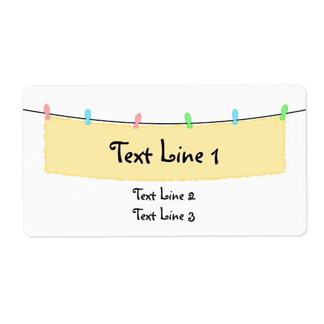 Étiquette de bannière (Devant)