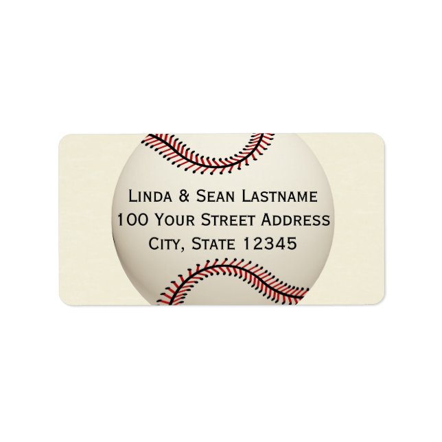 Étiquette de baseball (Devant)