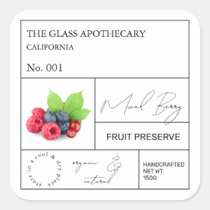 Étiquette de Berry mixte Apothecary