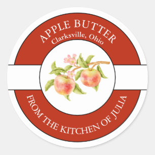 Étiquette de beurre Apple