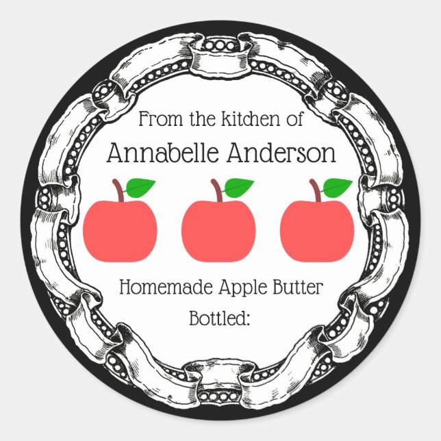 Étiquette de beurre Apple Personnaliser (Devant)