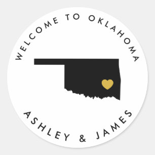 Étiquette de bienvenue du Mariage de l'Oklahoma, n