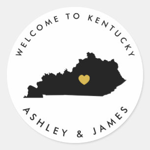 Étiquette de bienvenue du Mariage du Kentucky, noi