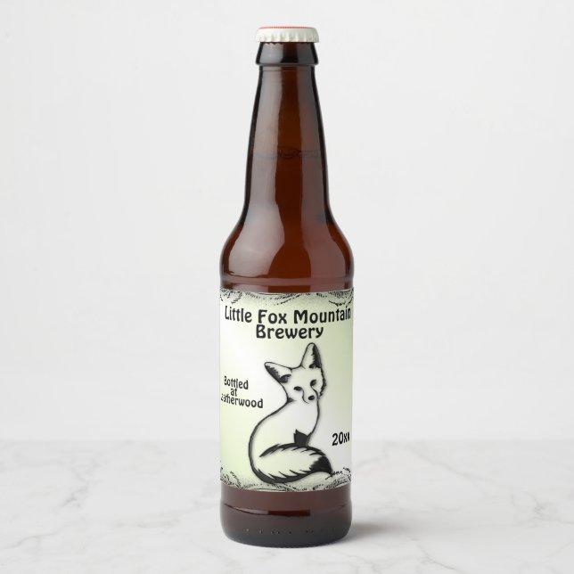 Étiquette de bière Green Fox (Devant)
