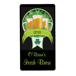 Étiquette de bière irlandaise