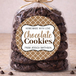 Étiquette de biscuits au chocolat (ou toute autre