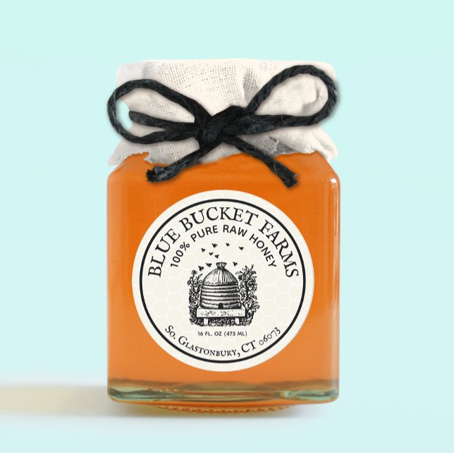 Étiquette de bocal à miel fait maison (Créateur téléchargé)