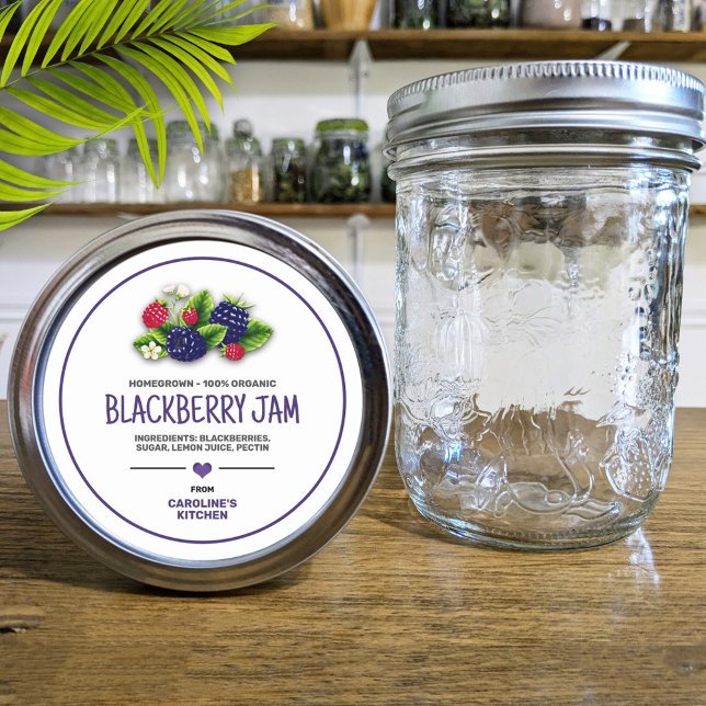 Étiquette de bocal Blackberry Canning (Créateur téléchargé)