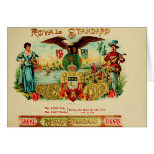 Étiquette de boîte à cigares vintage