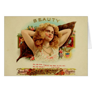 Étiquette de boîte à cigares vintage