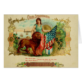 Étiquette de boîte à cigares vintage