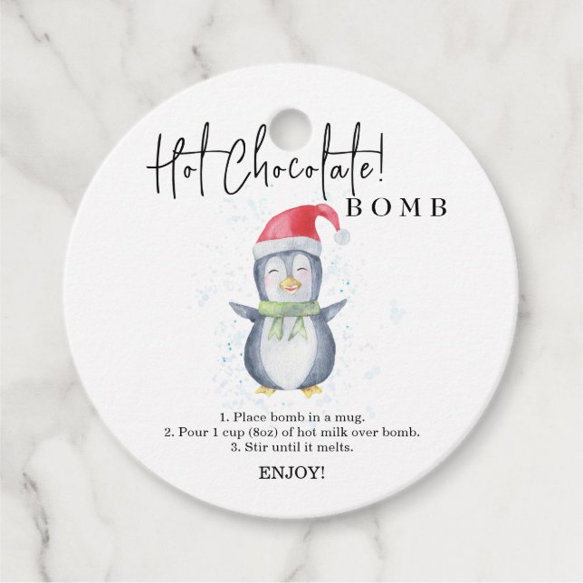 étiquette de bombe de chocolat chaud.Bombe de caca (Devant)