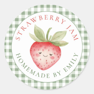 Étiquette de bonbonnière de strawberry jam pour ma