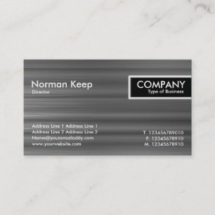 Étiquette de bord - texture balayée en métal