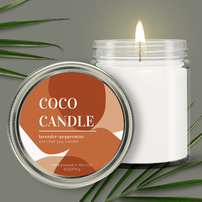 Étiquette de bougie Abstrait (Créateur téléchargé)