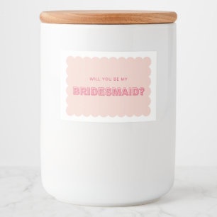 Étiquette de bougie de femme de chambre à coucher