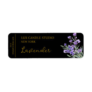Étiquette de bougie Lavender