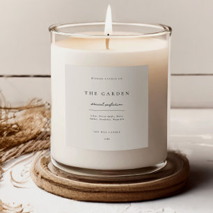 Étiquette de bougie pour entreprise Produit Étique