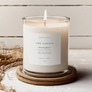 Étiquette de bougie pour entreprise Produit Étique